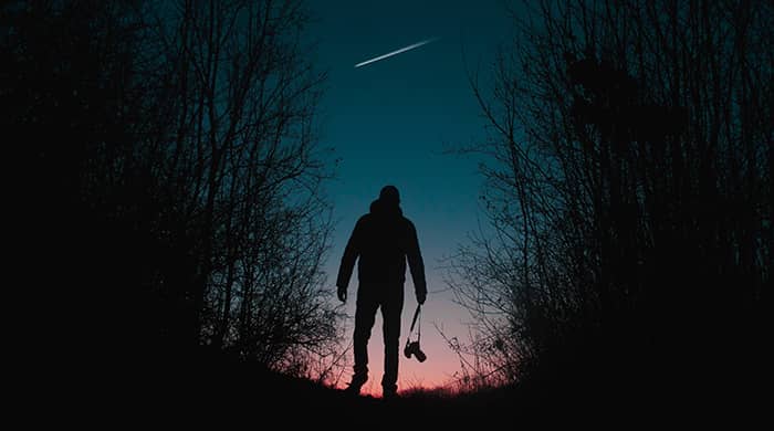 Representational image for what does it mean spiritually to see a shooting star