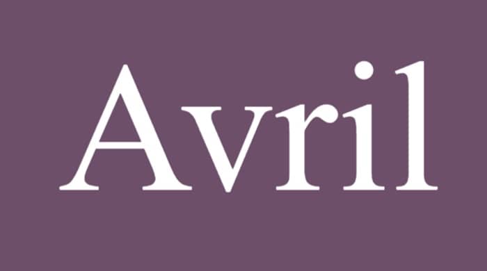 Representational image for avril meaning in bible