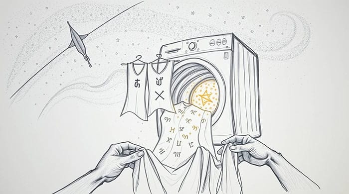 Representational image for spiritual meaning of washing clothes in a dream