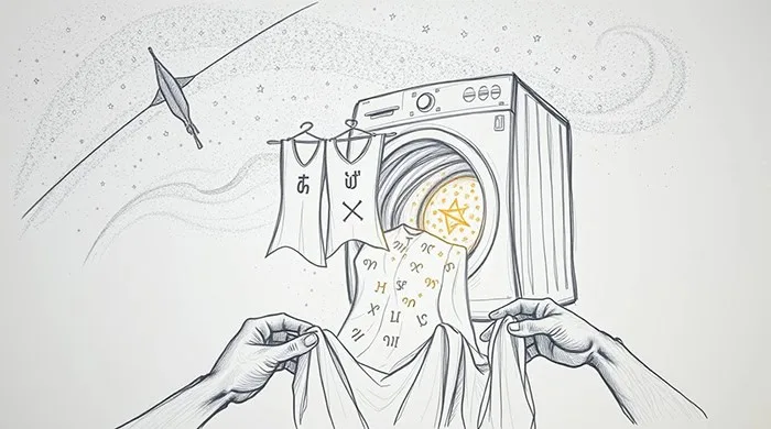 Representational image for spiritual meaning of washing clothes in a dream